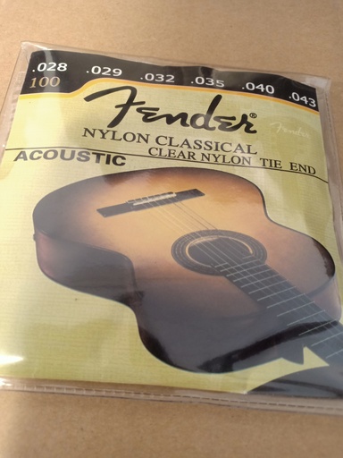 [CORDE GUITARE NYLON FENDER] 100